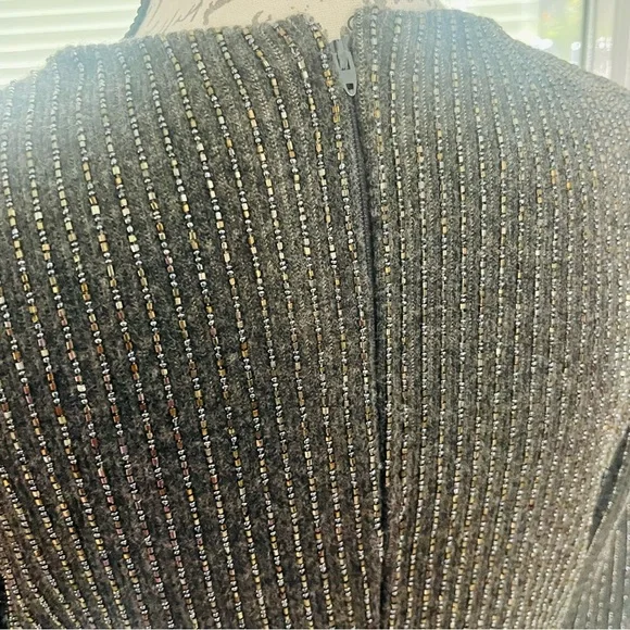 Carolyne Roehme Elizabeth Arden Vintage 80’s Beaded Wool Sweater | Size M - Picture 4 of 11